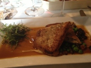 I got the braised rabbit leg in brick paper.