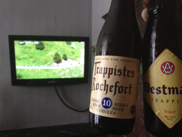 A couple of Tripels while watching the Tour.