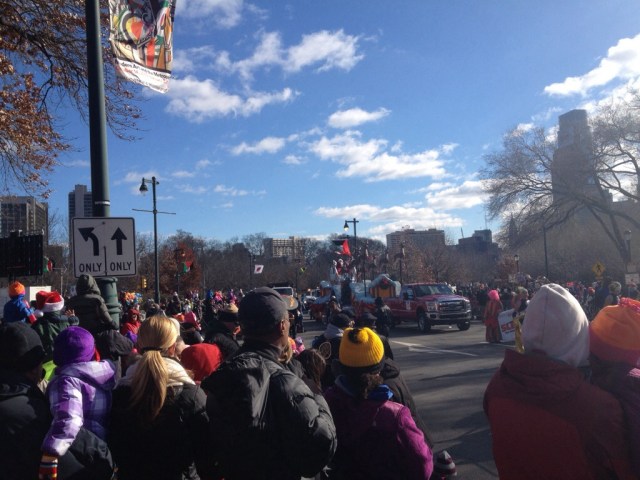 Finally, we got a glimpse of Santa and it was time to go home.