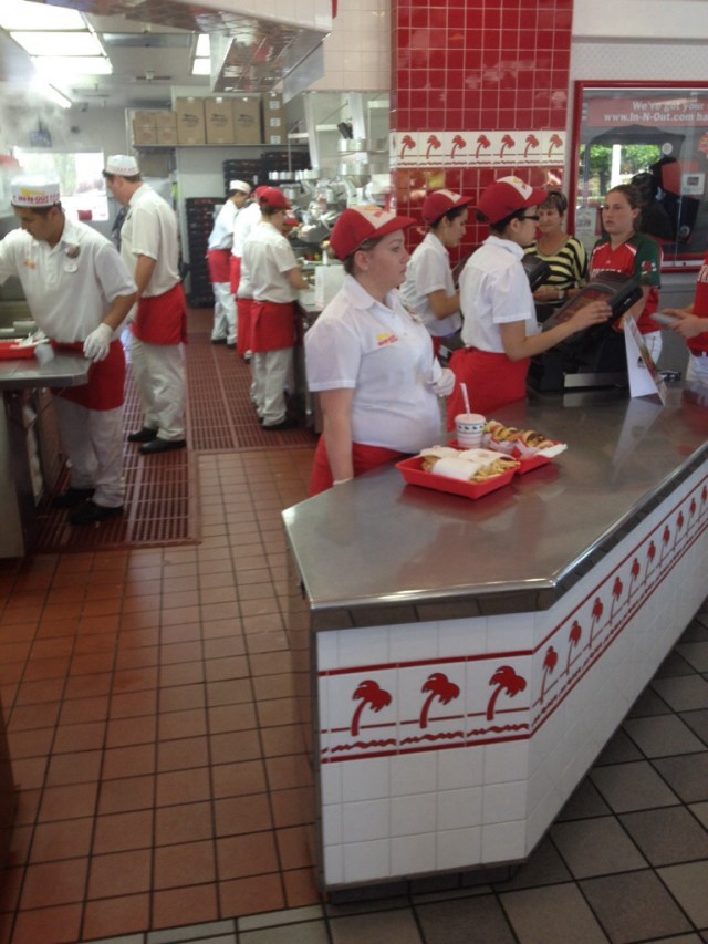 We already hit In 'N Out Burger for lunch