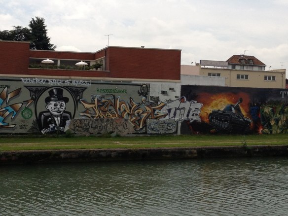 Some of the best graffiti in the world is along the Canal de l'Ourcq