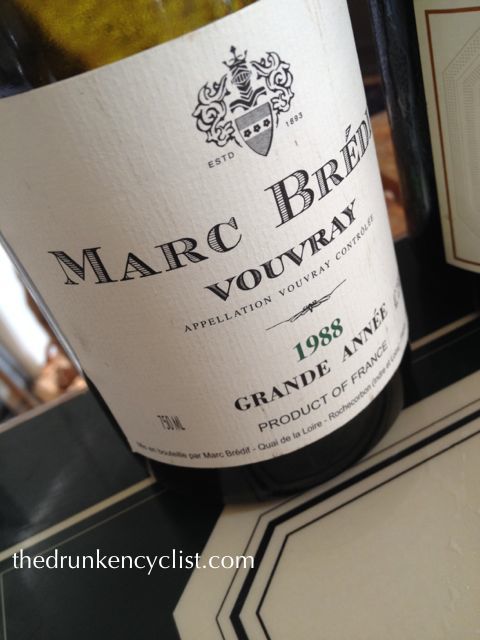 I think the Loire Valley has some of the best, and most under appreciated wines in France. This 1988 Brédif Vouvray was incredible.