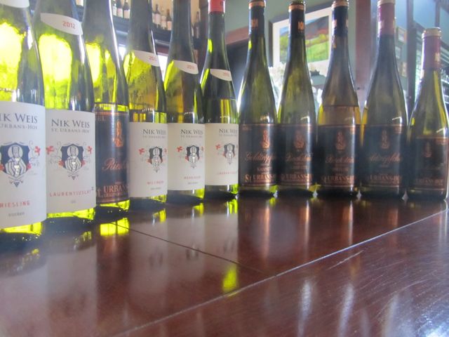 It was then off to the Mosel for a few days where I did manage to arrange a tasting at St. Urban's Hof.