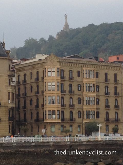 I thought about climbing up the hill to the statue, but I opted for a few more Pintxos instead.