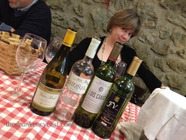 My last night was in Gernika, where we had an assortment of red and white Riojas.