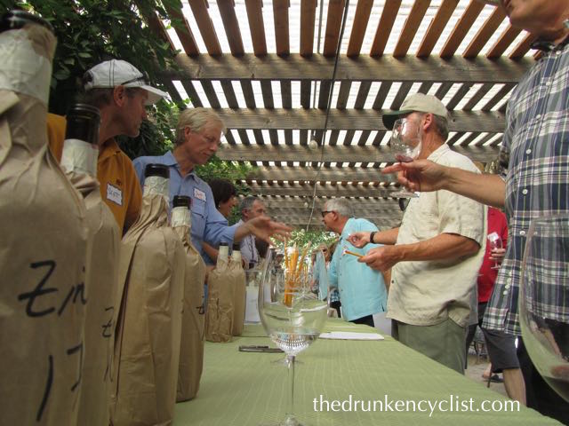 That is none other than Doug Nalle, obscured by the wine glass….