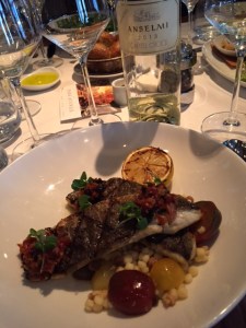 One of the best Branzinos I have ever had and the Capitel Croce was an outstanding pairing.