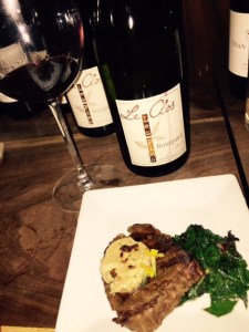 Filet Mignon with Foie Gras and a Borgueil.