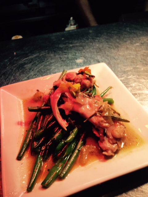 Lapin aux Pruneaux with a Sean Minor Pinot Noir.