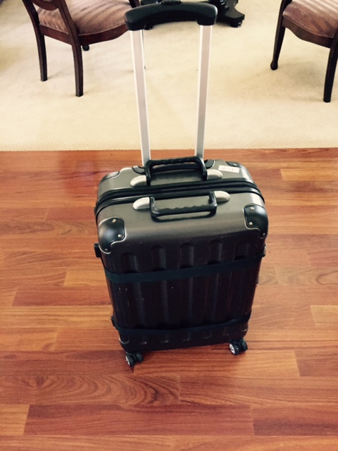 Last, there are two straps on the outside of the case for a little more security, and a telescoping pull handle.