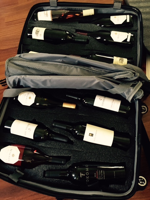 The VinGardeValise will hold 12 bottles of wine--no problem.