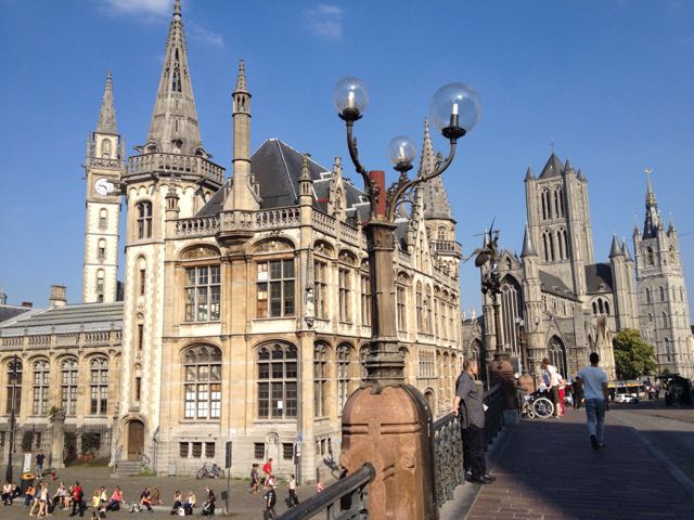 Ghent seems to be a city where they built buildings on a whim--there is no grid nor any discernable plan.
