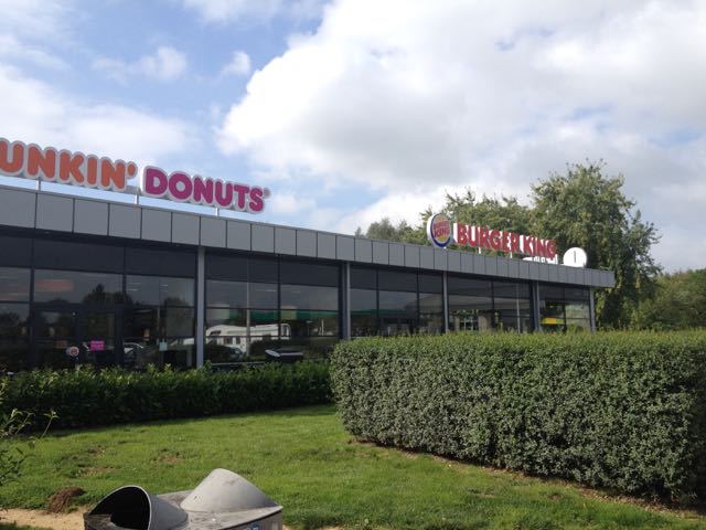 Before leaving Luxembourg, I saw this at the rest-stop. I might as well have been in New Jersey….