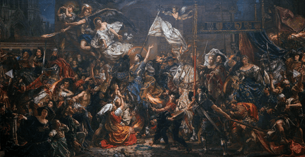The Maid of Orleans by Jan Matejko (1886)--Joan's entrance into Reims