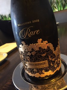 When you see an open bottle of Piper-Heidsieck Rare, you grab a flute….