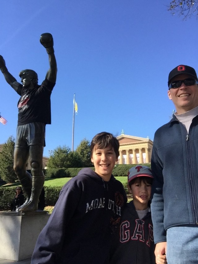 I used the XShot here, Rocky is the one with his hands in the air.