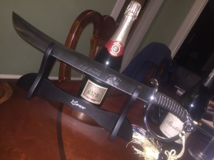 If you look closely, you can see my name inscribed on the blade.