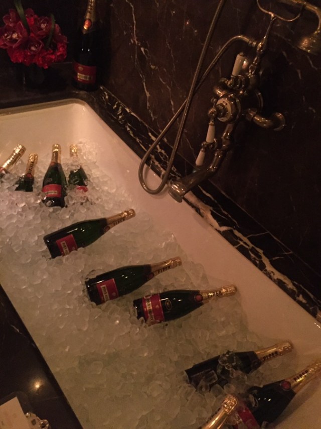 Lots and lots of champagne....