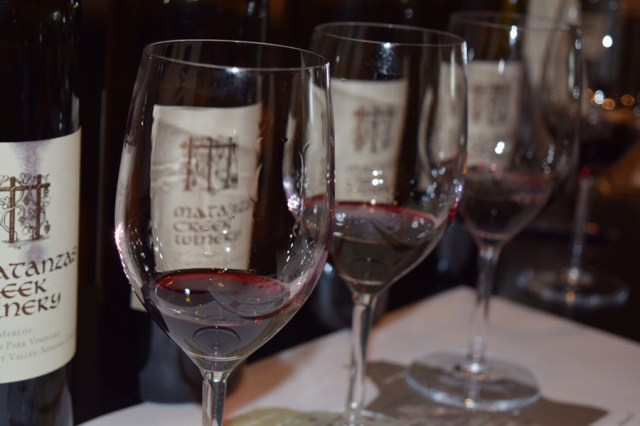 I then headed down to Matanzas Creek, where there were another dozen or so wines.