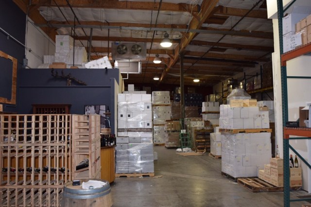 The warehouse is huge (and climate-controlled, naturally).