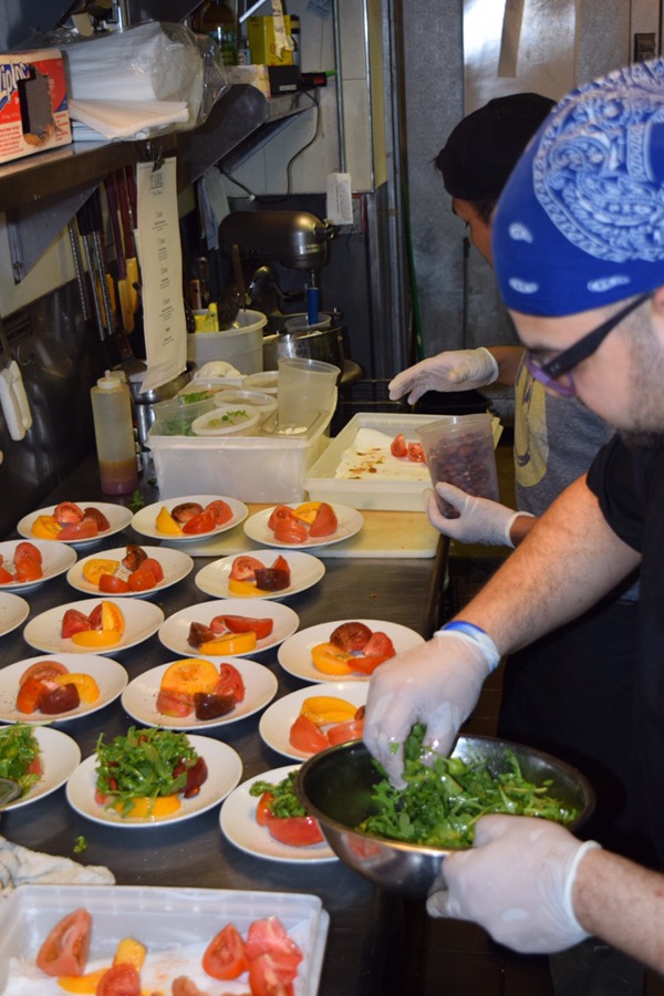 Jonathan preparing the heirlooms.