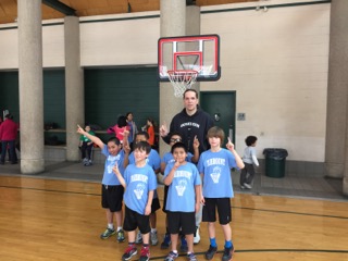 Coaching basketball at quirky Lloyd Hall.