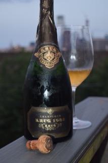 Vintage Krug on the roof.