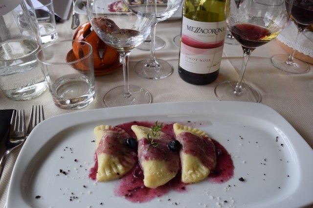 Lunch was up in the mountains and included a lively discussion centered around Pinot Noir.