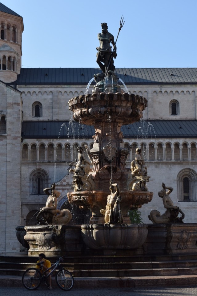 The hotel that night was in Trento, and we were just a few steps away from the city's main square.