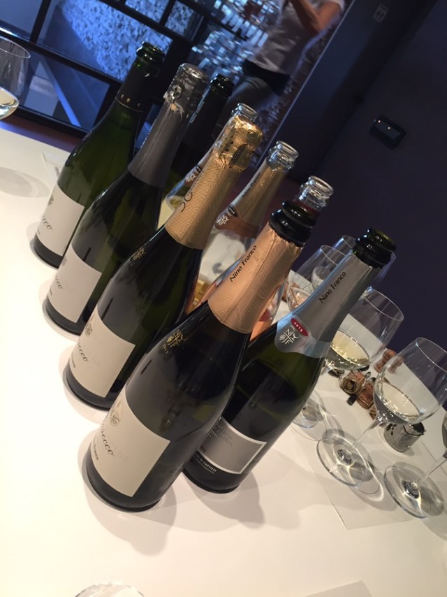 We went through close to a dozen different wines at Nino Franco.