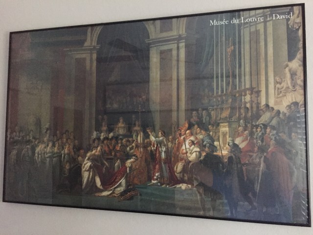 My print of Le Sacre de Napoléon.